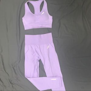 DOYOUEVEN seamless lilac set
